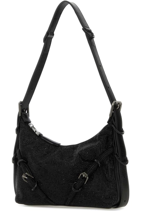 Givenchy for Women Givenchy Black Fabric Mini Voyou Shoulder Bag