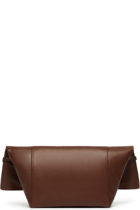 Max Mara حقائب توتي لـ السيدات Max Mara Large Clutch In Natural Leather Max Mara