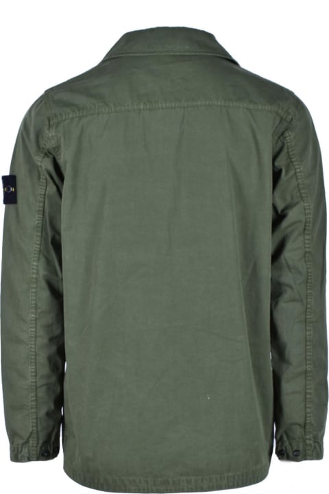 Stone Island Men's Military Green Jacket