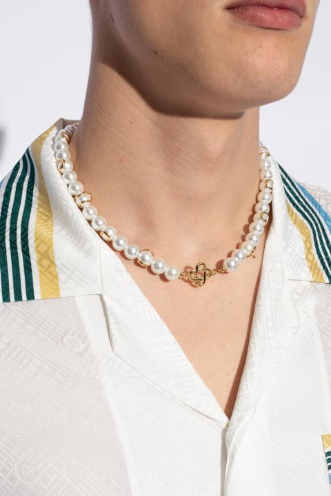 Necklaces for Men Casablanca Casablanca Pearl Necklace