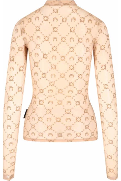 Marine Serre for Women Marine Serre Top "moonogram Mesh Flock"