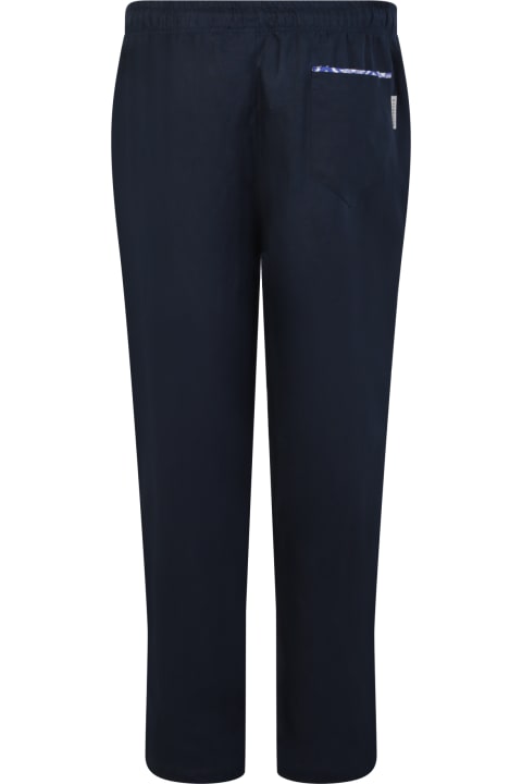 Stromboli Linen Blue Trousers