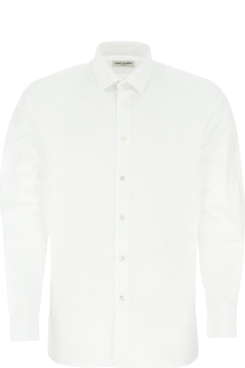 Saint Laurent Sale for Men Saint Laurent Slim Fit Long-sleeved Shirt