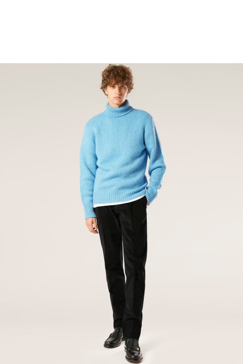 Homeware doppiaa Aamintore Light Blue Wool Turtleneck