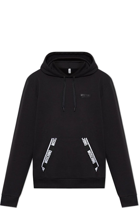 【送料&関税込】Moschino Logo Detailed Drawstring Hoodie Moschino Logo Detailed Drawstring Hoodie | italist