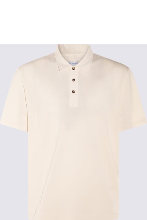 Bottega Veneta for Men Bottega Veneta Beige Cotton Polo Shirt
