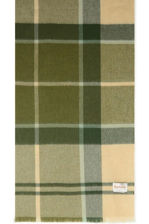 أدوات منزلية Barbour Rosefield Tartan Frayed Edege Scarf