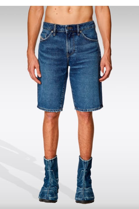 Clothing for Men Diesel 0dqag Slim Short Mid blue denim short - Slim Short