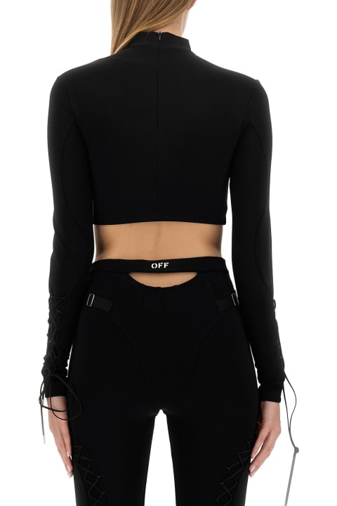 Off-White for Women Off-White Lace-up L/s Turtleneck Top