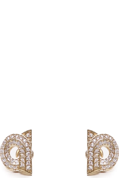 Earrings for Women Ferragamo Bow Earring In Brass