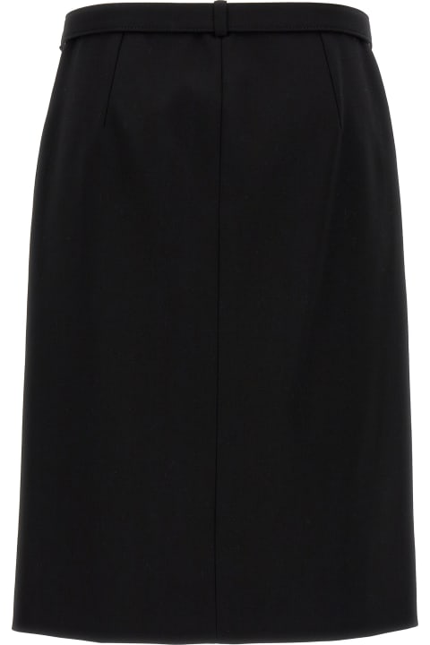 Gucci Clothing for Women Gucci Wool Skirt With Removable Belt