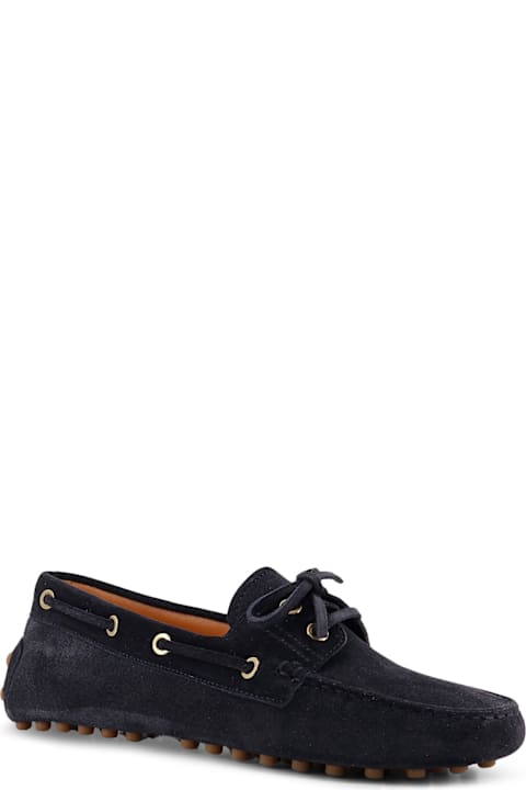 Tod's Suede Loafers With Gomminos Detail