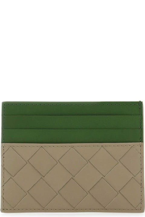 メンズ アクセサリー Bottega Veneta Woven Leather Card Holder