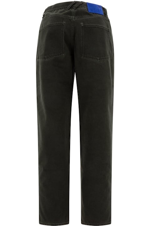 أدوات منزلية Burberry Logo Patch Straight-leg Jeans