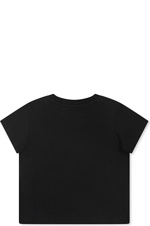 Homeware Moschino Black T-shirt For Baby Girl With Teddy Bear