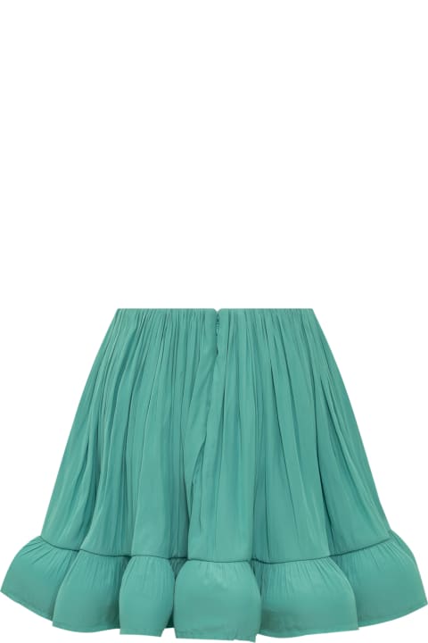 Lanvin for Women Lanvin Charmeuse Ruffle Skirt
