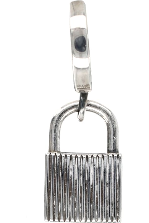 Emanuele Bicocchi for Kids Emanuele Bicocchi Emanuele Bicocchi Sterling Silver Single Earring With Padlock Pendant