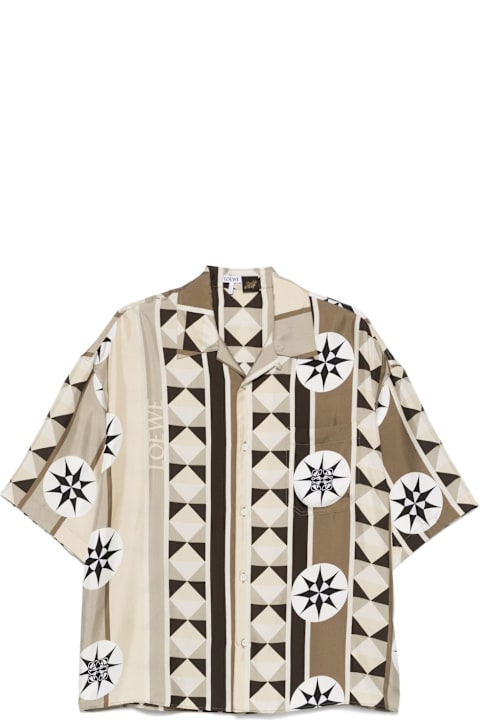 Loewe لـ Kids Loewe Printed Silk Shirt