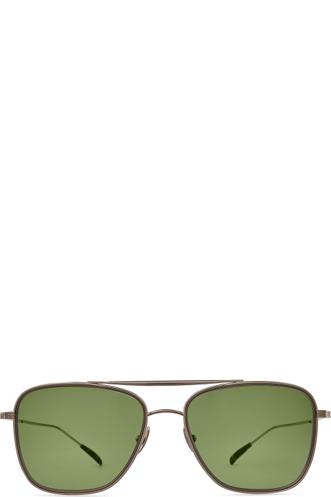 ウィメンズ Mr. Leightのアイウェア Mr. Leight Novarro S 12k White Gold-maple/green Sunglasses