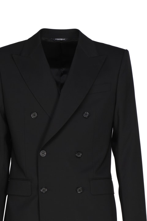 メンズ スーツ Dolce & Gabbana Sicilia Double-breasted Stretch Wool Suit