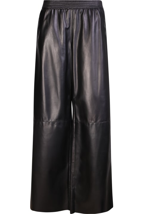 DROMe Clothing for Women DROMe Black Leather Trousers
