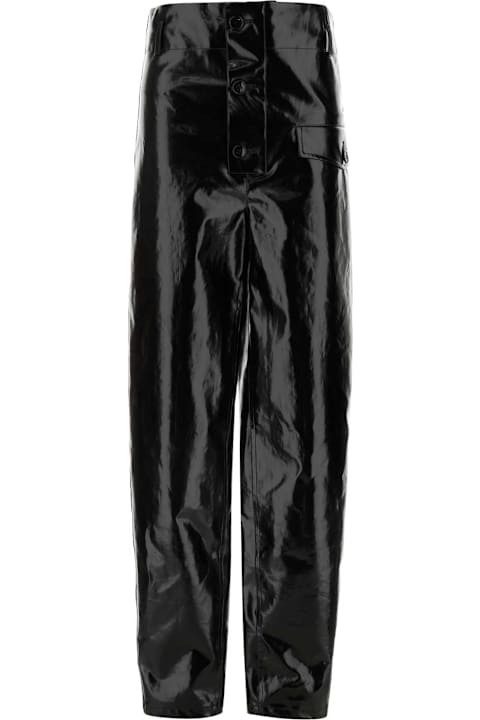 Saint Laurent Pants & Shorts for Women Saint Laurent Black Cotton Pant