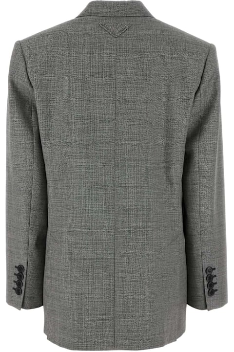 Prada for Women Prada Grey Wool Blazer