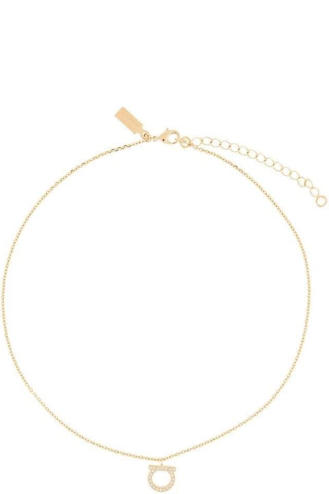 Ferragamo Necklaces for Women Ferragamo Iconic Gancini Necklace