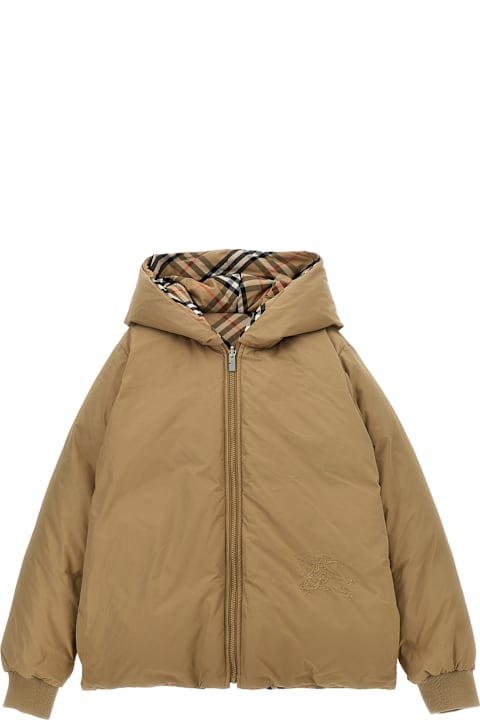 آخر صيحات الموضة من رُضع بنات Burberry 'kg6 Axel' Reversible Down Jacket