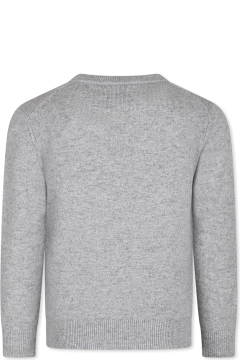 Homeware MC2 Saint Barth Grey Sweater For Boy With Mickey Mouse