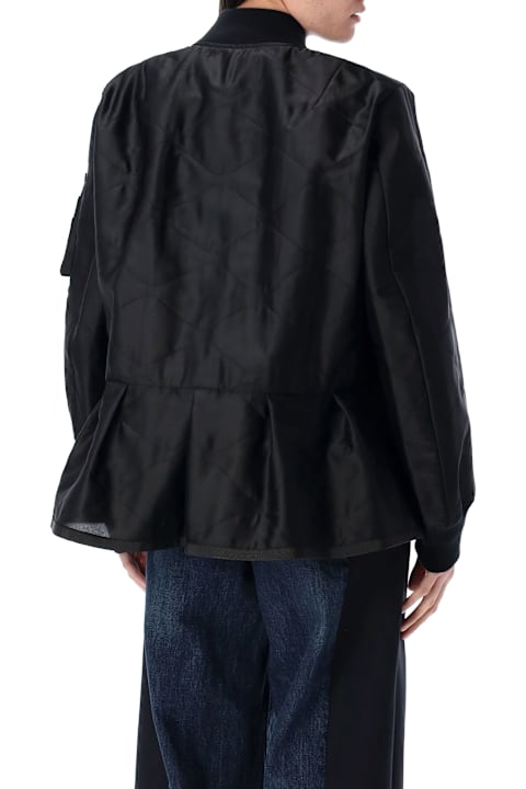 Sacai for Kids Sacai Quilted Satin Blouson
