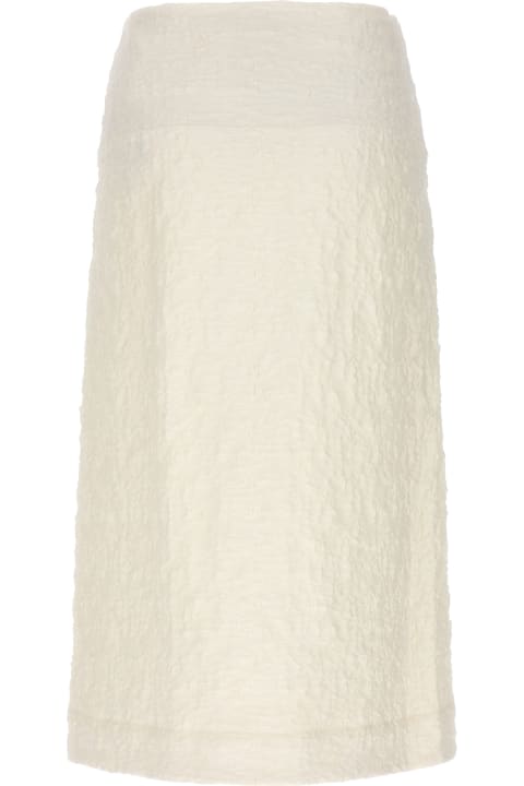 Jil Sander Skirts for Women Jil Sander Embossed Cotton Skirt
