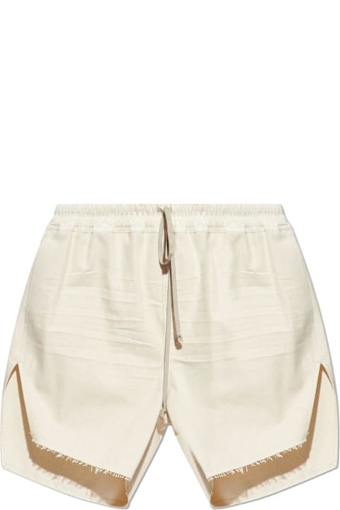 Rick Owens Clothing Sale for Men Rick Owens Frayed-edge Drawstring Shorts