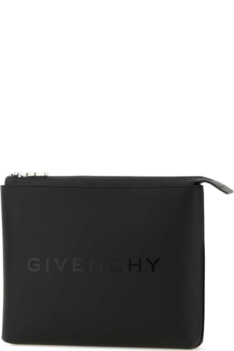 Luggage for Men Givenchy Black Canvas Pouch