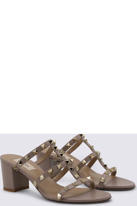 Valentino Garavani Beige Leather Sandals