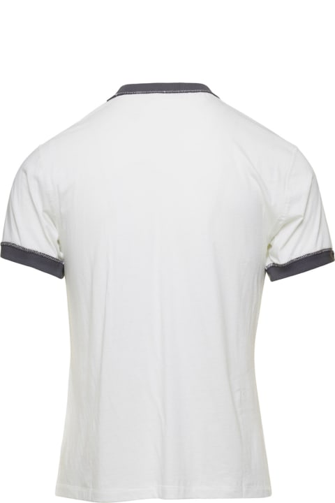ERL for Men ERL White Crew Neck T-shirt In Cotton Man