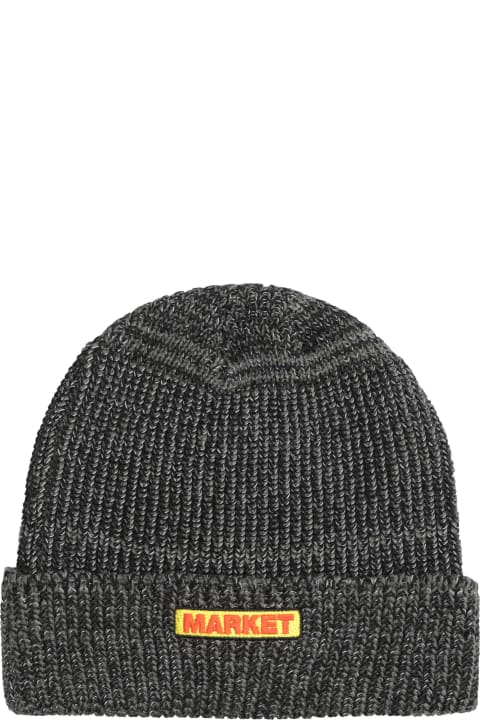Market Hats for Men Market Ribbed Knit Beanie