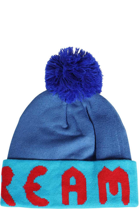 Icecream Hats for Men Icecream Knitted Wool Beanie With Pom-pom
