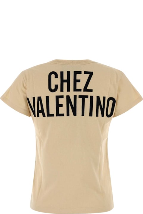 Valentino Garavani Cream Cotton T-shirt