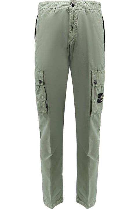 Stone Island for Women Stone Island Brushed Old Effect Slim Fit Cargo Trousers