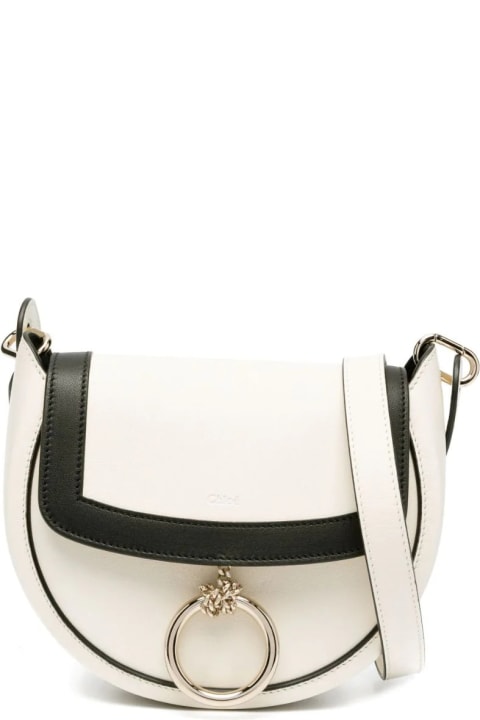 Totes for Women Chloé Arlène Small Shoulder Bag In White And Black