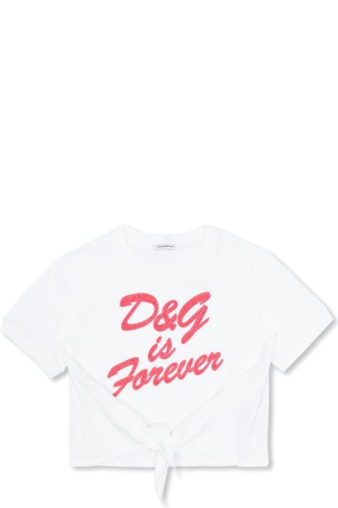 Topwear for Girls Dolce & Gabbana Dolce & Gabbana Kids T-shirt With Logo