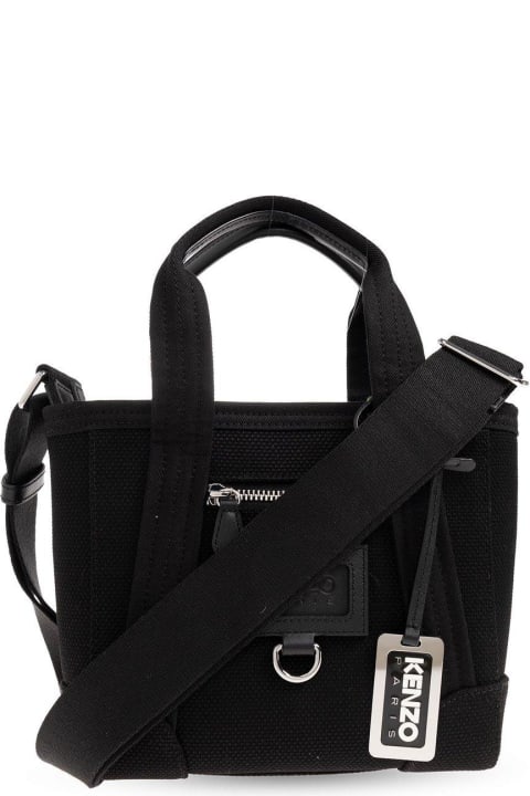 Kenzo Totes for Women Kenzo Logo Patch Strapped Shoulder Bag Kenzo
