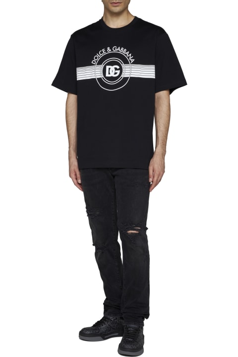 Dolce & Gabbana Topwear for Men Dolce & Gabbana Logo Print T-shirt