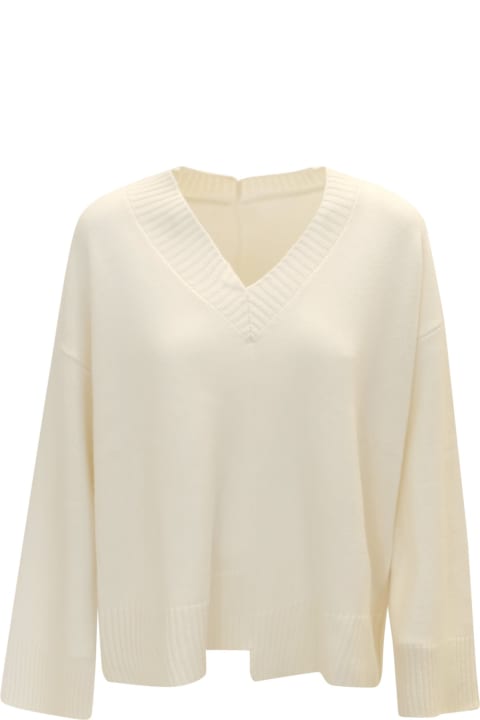 Parosh Sweaters for Women Parosh 002 Led White Sweater