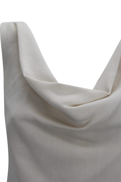 Brunello Cucinelli for Kids Brunello Cucinelli Draped Neck Tank Top