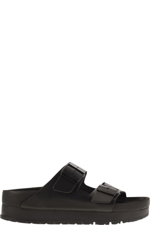 Birkenstock Sandals for Women Birkenstock Arizona Platform - Slipper With Leather Buckles