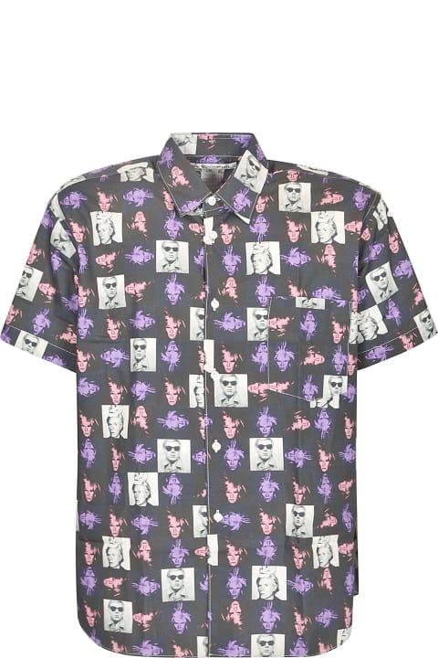 Clothing for Men Comme des Garçons Photo Print Short-sleeved Shirt