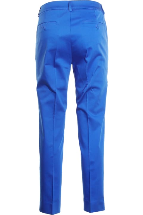 Blue High-waisted Trousers