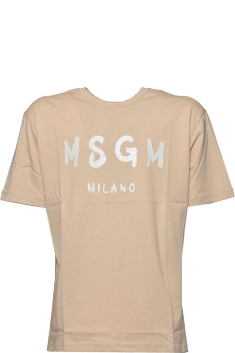 MSGM T-Shirts & Polo Shirts for Boys MSGM Logo Printed Crewneck T-shirt